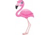 Sticker flamant rose cartoon