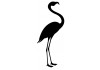 Sticker flamant rose noir