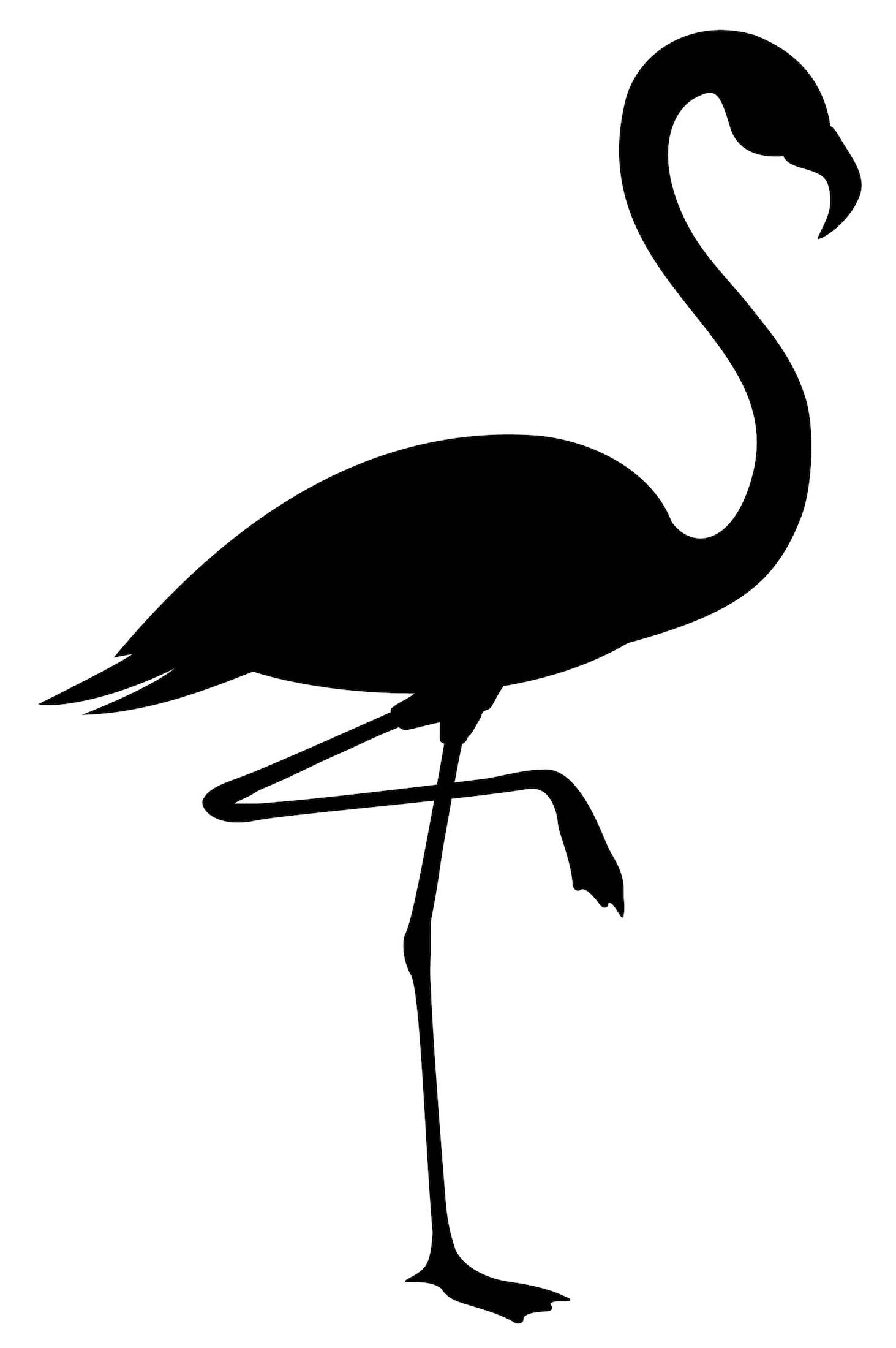 Stickers Deco Flamant Rose Noir Stickers Deco Flamant Rose Noir