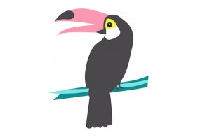 Autocollant toucan