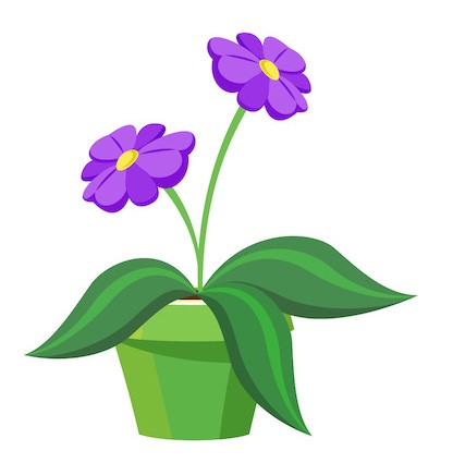 Sticker Fleur Violette 