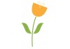 petit Sticker tulipe vitre