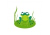 Autocollant grenouille nénuphars