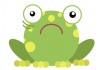 Sticker grenouille peur