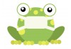 Sticker grenouille masque