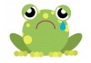 Sticker grenouille triste