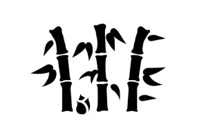 Sticker Bambou noir