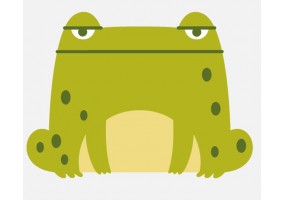 Autocollant grenouille pas cher