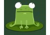 Sticker mural grenouille