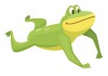 Sticker grenouille jaune verte