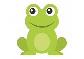 Sticker bebe grenouille
