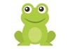 Sticker bebe grenouille