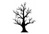 Sticker halloween arbre