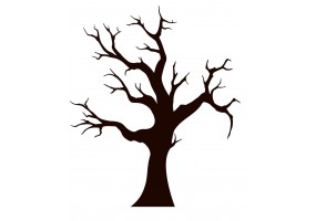 Sticker halloween arbre