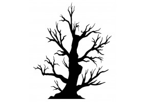 Sticker halloween arbre