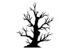 Sticker halloween arbre
