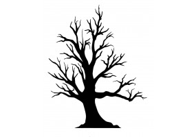 Sticker halloween arbre