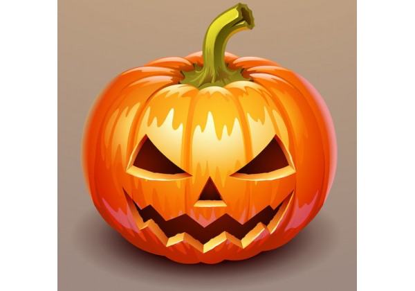 Stickers Deco Halloween Citrouille