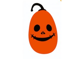 Sticker halloween citrouille