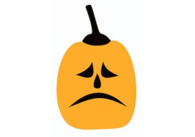 Sticker halloween citrouille