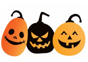 Sticker halloween citrouilles