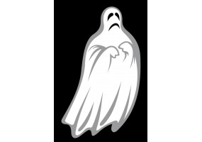 Sticker halloween fantôme