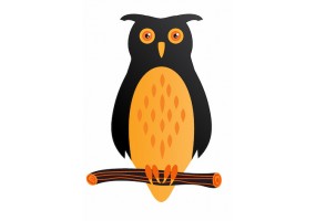 Sticker halloween hibou