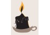 Sticker bougie pour deco halloween