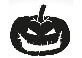 Sticker halloween noir