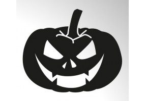 Sticker halloween noir