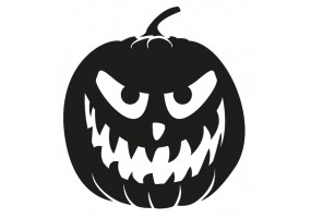 Sticker halloween noir