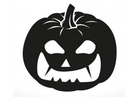 Sticker halloween noir