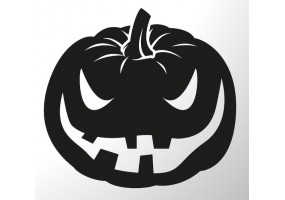 Sticker halloween noir