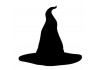 Sticker halloween chapeau