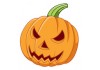 Sticker halloween citrouille