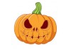 Sticker halloween citrouille