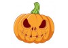 Sticker halloween citrouille