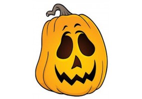 Sticker halloween citrouille
