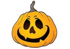 Sticker halloween citrouille