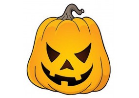 Sticker halloween citrouille