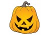 Sticker halloween citrouille