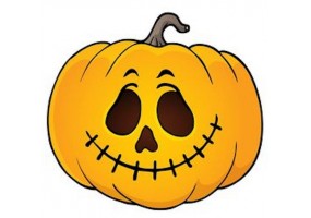 Sticker halloween citrouille