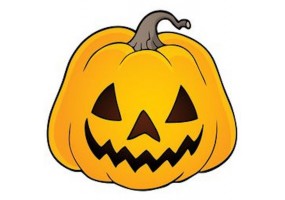 Sticker halloween citrouille