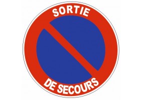 Sticker Prière de stationner - sortie de véhicules