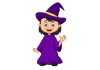 Sticker halloween magicien