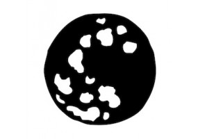 Sticker halloween lune