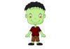 Sticker halloween zombie