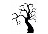 Sticker halloween arbre