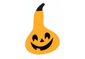 Sticker halloween citrouille lanterne