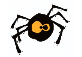 Sticker halloween araignée